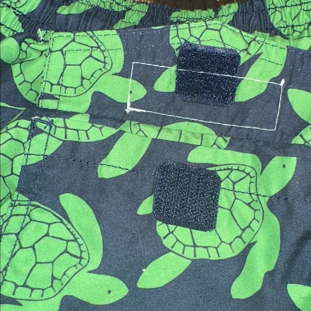 Trunks Green Turtle Print men’s Swim Shorts size large